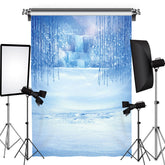 Lofaris Winter Ice and Snow White Crystal World Backdrops for Photoshoot